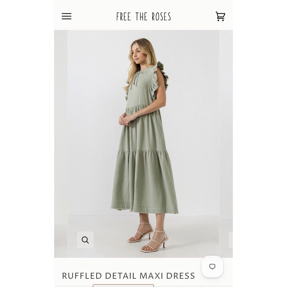 Free The Roses Women’s Maxi Dress Size M